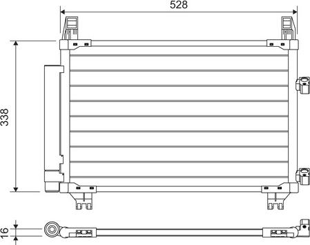 Valeo 814223 - Kondenser, kondisioner furqanavto.az