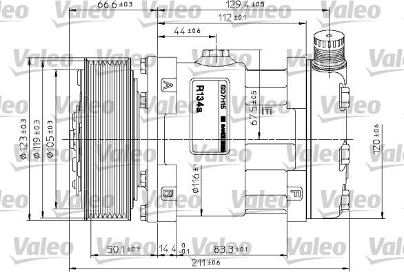 Valeo 815867 - Kompressor, kondisioner furqanavto.az
