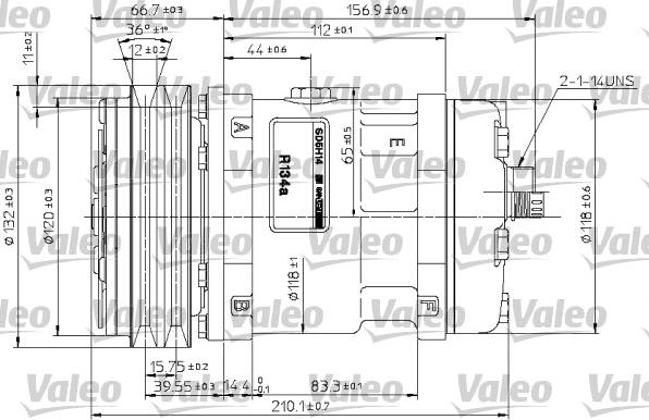 Valeo 815881 - Kompressor, kondisioner furqanavto.az