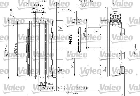 Valeo 815878 - Kompressor, kondisioner furqanavto.az