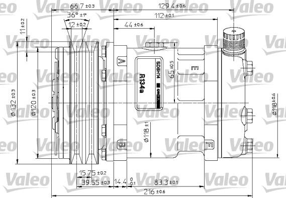 Valeo 815877 - Kompressor, kondisioner furqanavto.az
