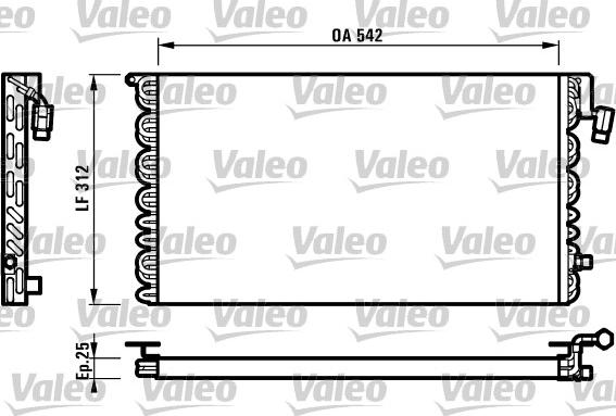 Valeo 816964 - Kondenser, kondisioner furqanavto.az