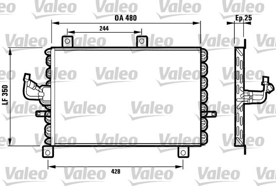 Valeo 816965 - Kondenser, kondisioner furqanavto.az