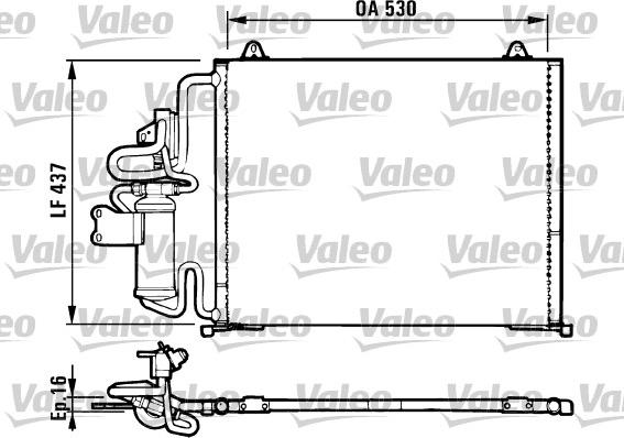 Valeo 816987 - Kondenser, kondisioner furqanavto.az