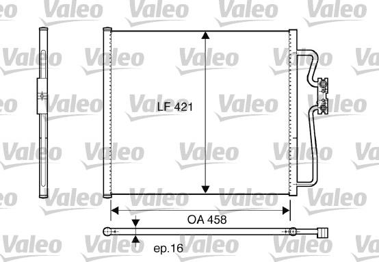 Valeo 816922 - Kondenser, kondisioner furqanavto.az