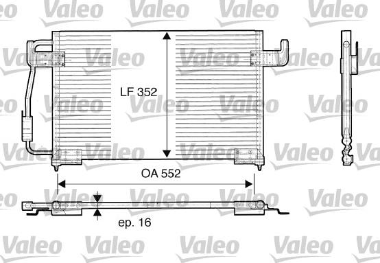 Valeo 816850 - Kondenser, kondisioner furqanavto.az