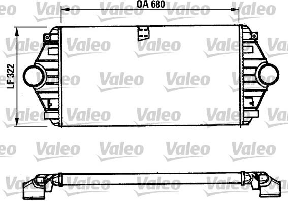 Valeo 816851 - Intercooler, şarj cihazı furqanavto.az