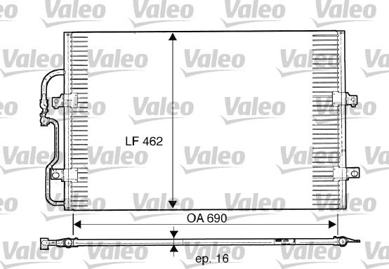 Valeo 816852 - Kondenser, kondisioner furqanavto.az