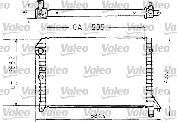 Valeo 810958 - Radiator, mühərrikin soyudulması furqanavto.az