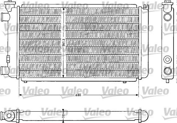 Valeo 810843 - Radiator, mühərrikin soyudulması furqanavto.az