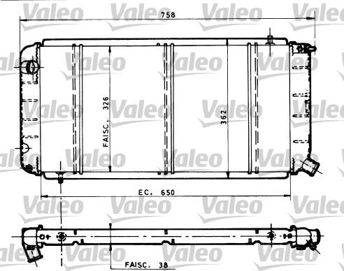 Valeo 810815 - Radiator, mühərrikin soyudulması furqanavto.az