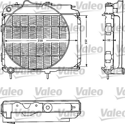 Valeo 810839 - Radiator, mühərrikin soyudulması furqanavto.az