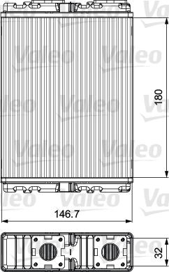 Valeo 811557 - İstilik dəyişdiricisi, daxili isitmə furqanavto.az