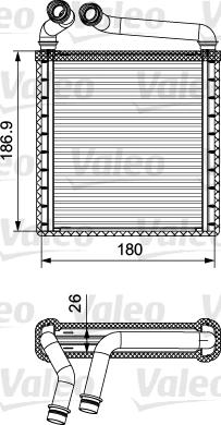 Valeo 811500 - İstilik dəyişdiricisi, daxili isitmə www.furqanavto.az