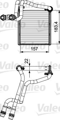 Valeo 811536 - İstilik dəyişdiricisi, daxili isitmə furqanavto.az