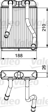 Valeo 811532 - İstilik dəyişdiricisi, daxili isitmə furqanavto.az