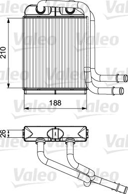 Valeo 811524 - İstilik dəyişdiricisi, daxili isitmə furqanavto.az