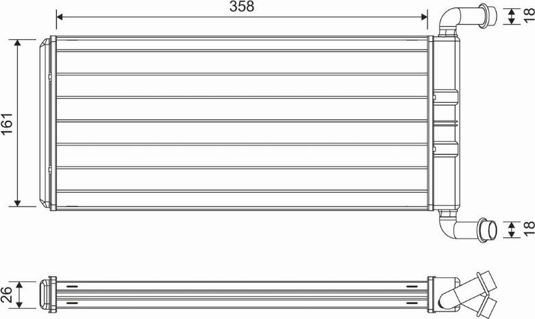 Valeo 811643 - İstilik dəyişdiricisi, daxili isitmə furqanavto.az