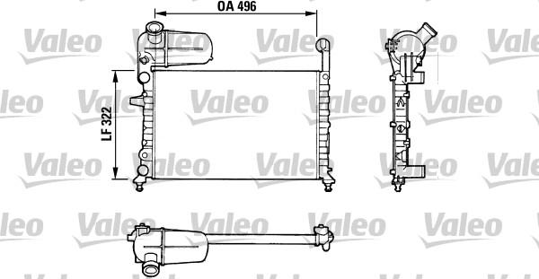 Valeo 811070 - Radiator, mühərrikin soyudulması furqanavto.az