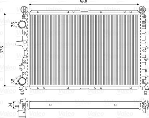 Valeo 811073 - Radiator, mühərrikin soyudulması furqanavto.az