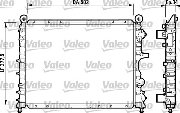 Valeo 811072 - Radiator, mühərrikin soyudulması furqanavto.az