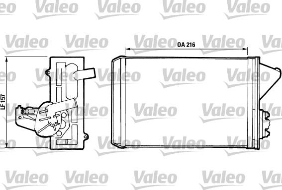 Valeo 811 397 - İstilik dəyişdiricisi, daxili isitmə furqanavto.az