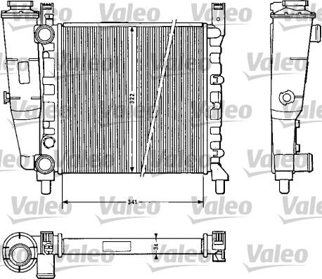 Valeo 811 385 - Radiator, mühərrikin soyudulması furqanavto.az
