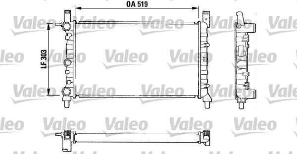 Valeo 811 387 - Radiator, mühərrikin soyudulması furqanavto.az