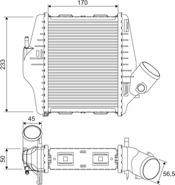 Valeo 818543 - Intercooler, şarj cihazı furqanavto.az