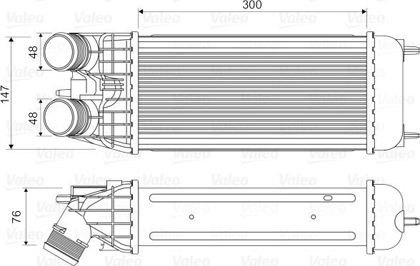 Valeo 818547 - Intercooler, şarj cihazı www.furqanavto.az