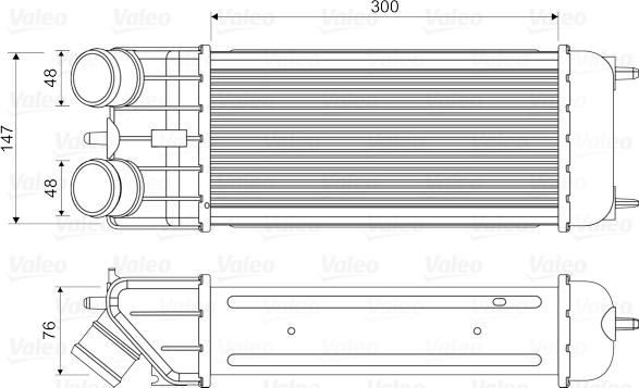 Valeo 818663 - Intercooler, şarj cihazı furqanavto.az