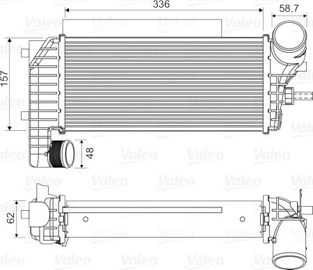 Valeo 818604 - Intercooler, şarj cihazı furqanavto.az