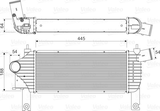 Valeo 818608 - Intercooler, şarj cihazı furqanavto.az