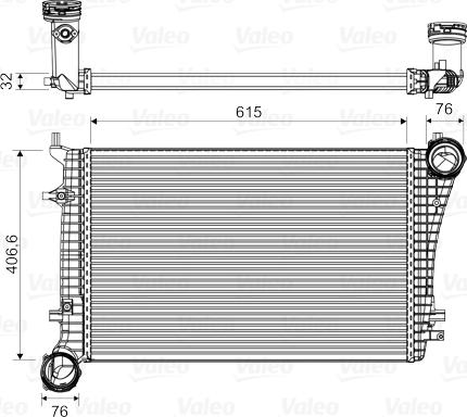 Valeo 818675 - Intercooler, şarj cihazı furqanavto.az