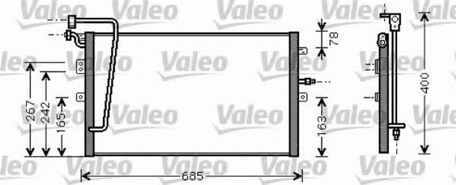 Valeo 818099 - Kondenser, kondisioner furqanavto.az