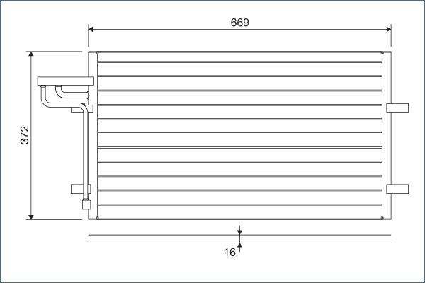 Valeo 818046 - Kondenser, kondisioner furqanavto.az