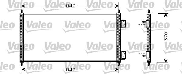 Valeo 818050 - Kondenser, kondisioner furqanavto.az