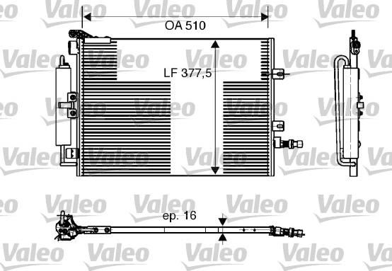 Valeo 818165 - Kondenser, kondisioner furqanavto.az