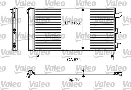 Valeo 818162 - Kondenser, kondisioner furqanavto.az