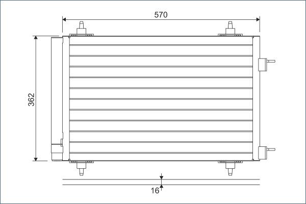 Valeo 818170 - Kondenser, kondisioner furqanavto.az