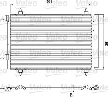 Valeo 818171 - Kondenser, kondisioner furqanavto.az