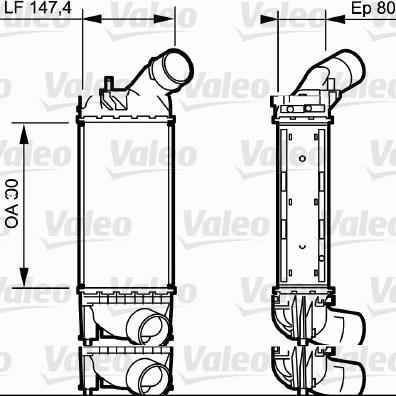 Valeo 818853 - Intercooler, şarj cihazı furqanavto.az