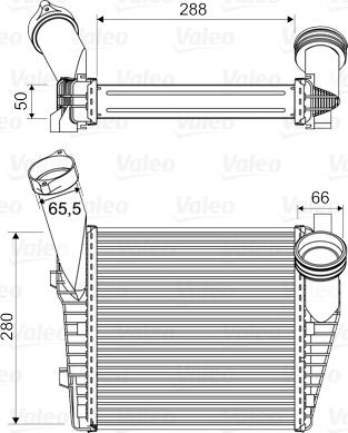 Valeo 818814 - Intercooler, şarj cihazı furqanavto.az