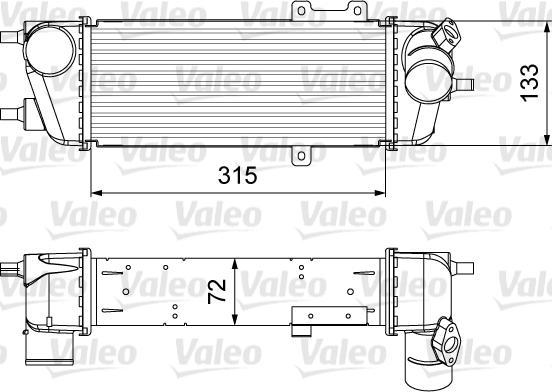 Valeo 818361 - Intercooler, şarj cihazı furqanavto.az