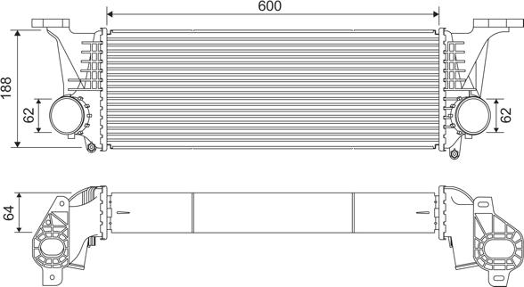 Valeo 818315 - Intercooler, şarj cihazı furqanavto.az