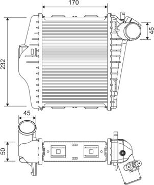 Valeo 818378 - Intercooler, şarj cihazı furqanavto.az