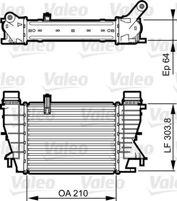 Valeo 818251 - Intercooler, şarj cihazı furqanavto.az