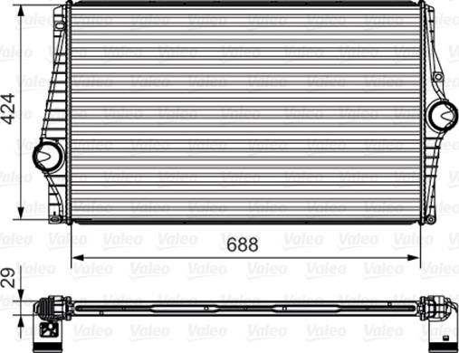 Valeo 818280 - Intercooler, şarj cihazı furqanavto.az