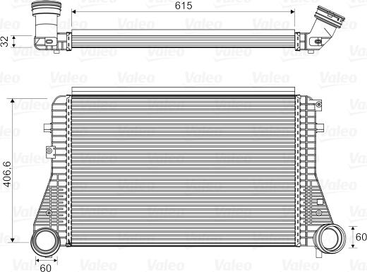 Valeo 818795 - Intercooler, şarj cihazı furqanavto.az