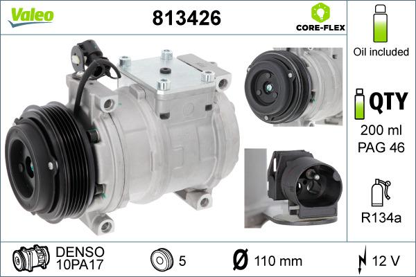 Valeo 813426 - Kompressor, kondisioner furqanavto.az